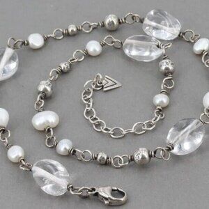 Silpada Quartz and Pear Sterling Silver Necklace